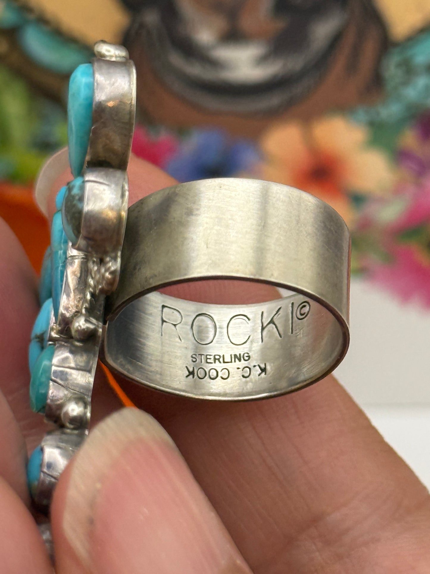 Rocki Gorman turquoise dragonfly ring