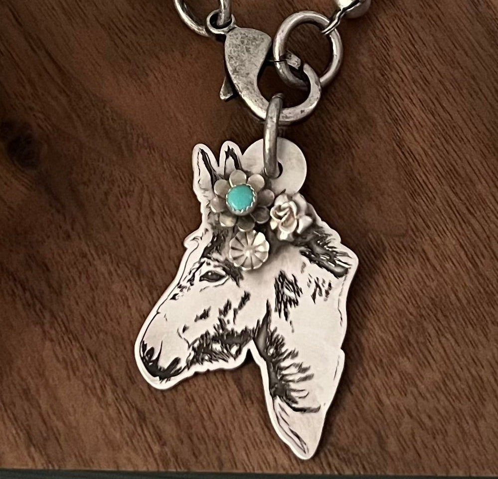 Groovy donkey necklace