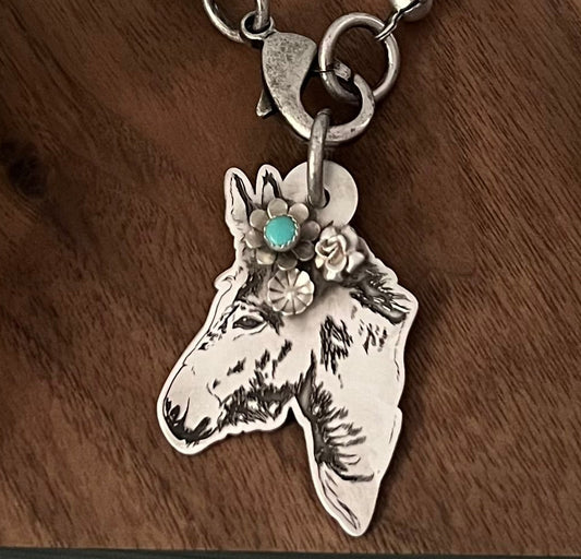 Groovy donkey necklace