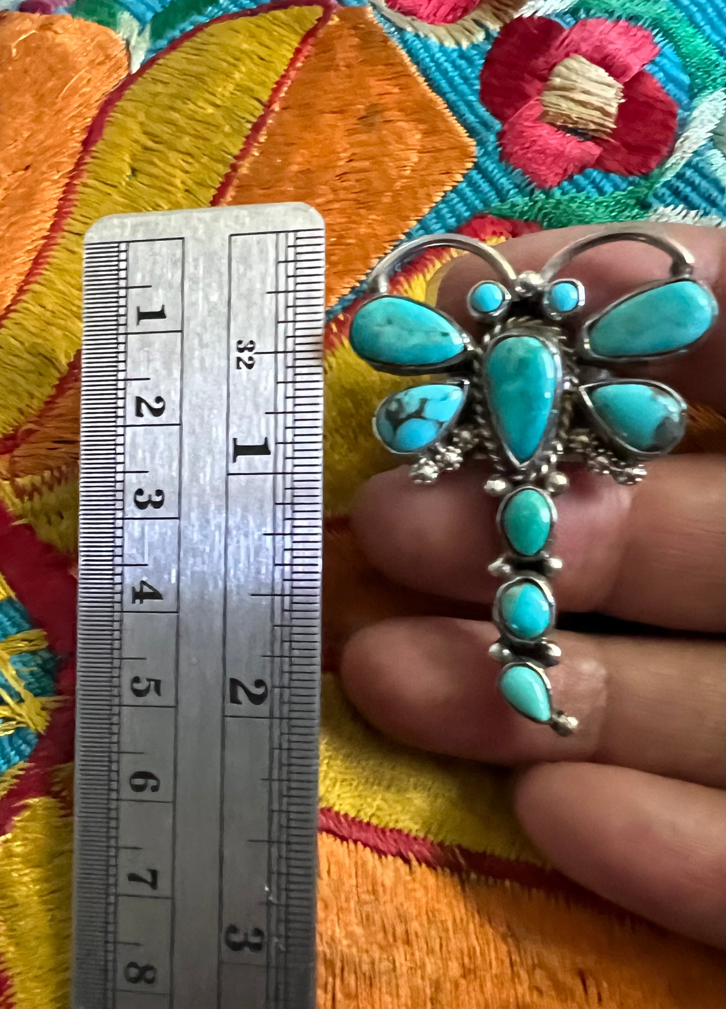 Rocki Gorman turquoise dragonfly ring