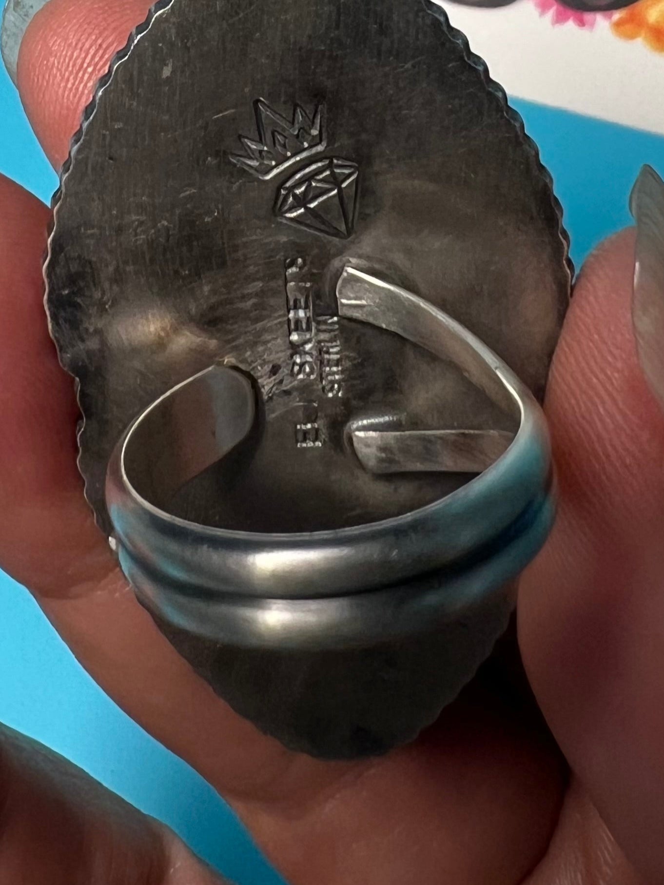 Spiny heart totem adjustable ring